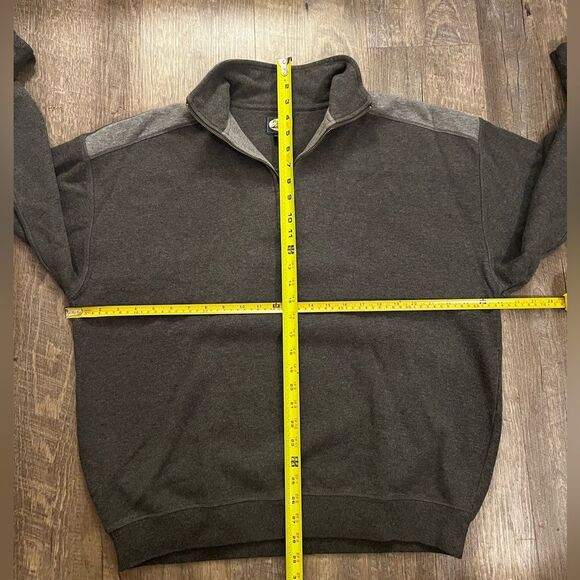 Tommy Bahama Men's Quarter Zip Knit Pullover Sweater Gray Cotton Size Large - Picture 8 of 10